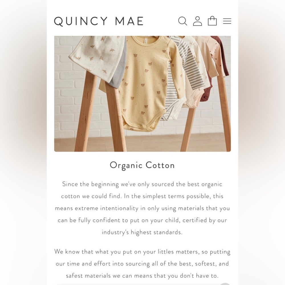 xSOLD Quincy Mae Organic Cotton Hi-Lo Star Top, Gender Neutral, Ivory, High-Low - Picture 5 of 8